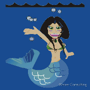 Muriel MacBubbles - Fully Colorized! Hyperactive Mermaid at large.