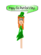 Happy St. Pat's! Leprechaun Irish Lass.